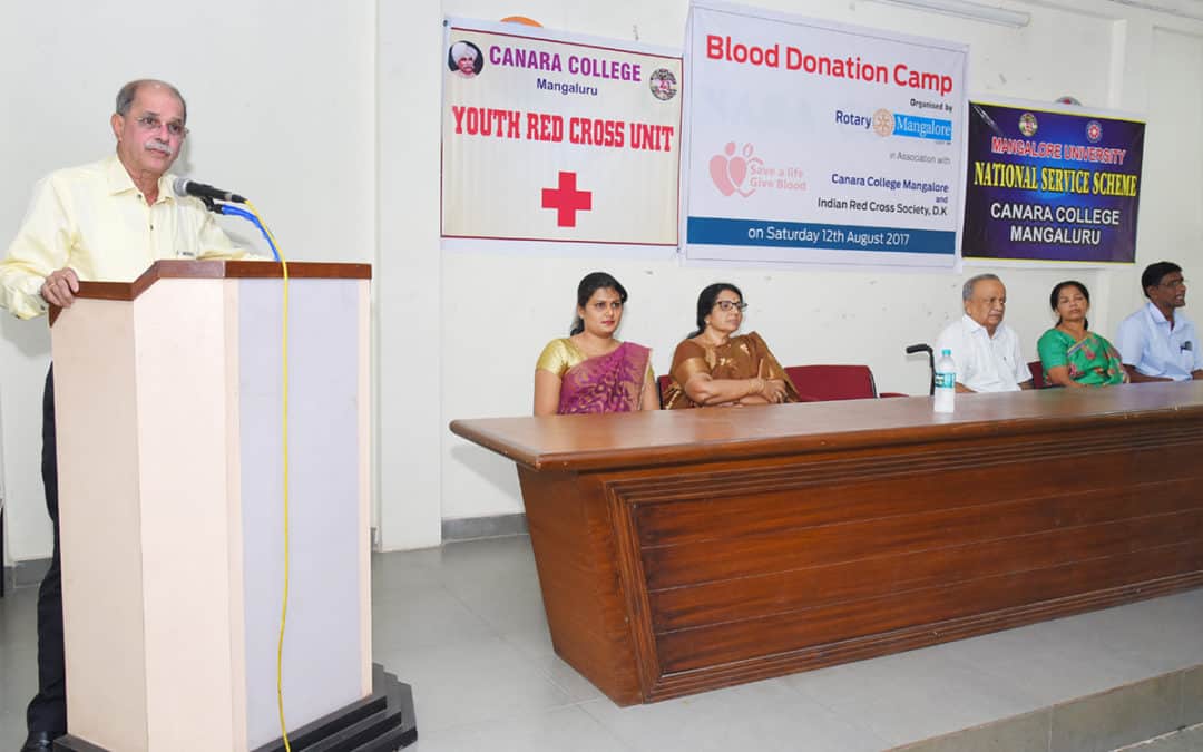 Blood donation camp in association with Rotary Club