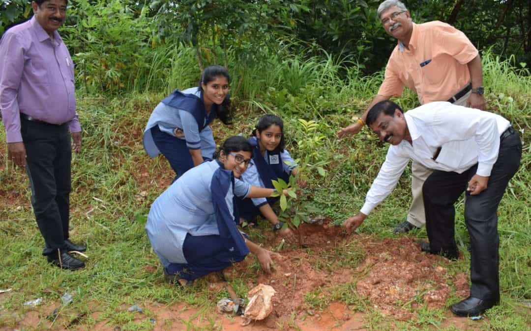 Vanamahotsva celebration at Sharada Vidhyaniketan PU College, Talapady