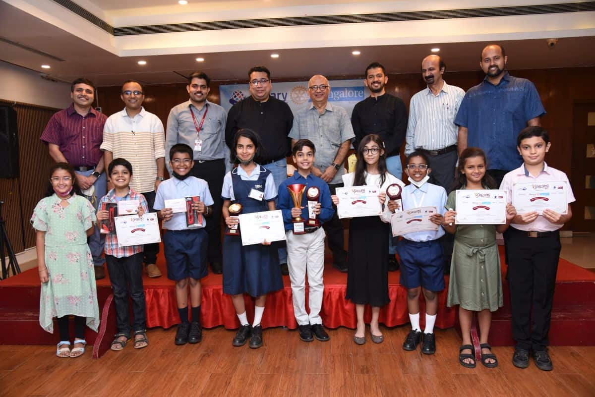 Rotary Spelling Bee Contest Prize Distribution