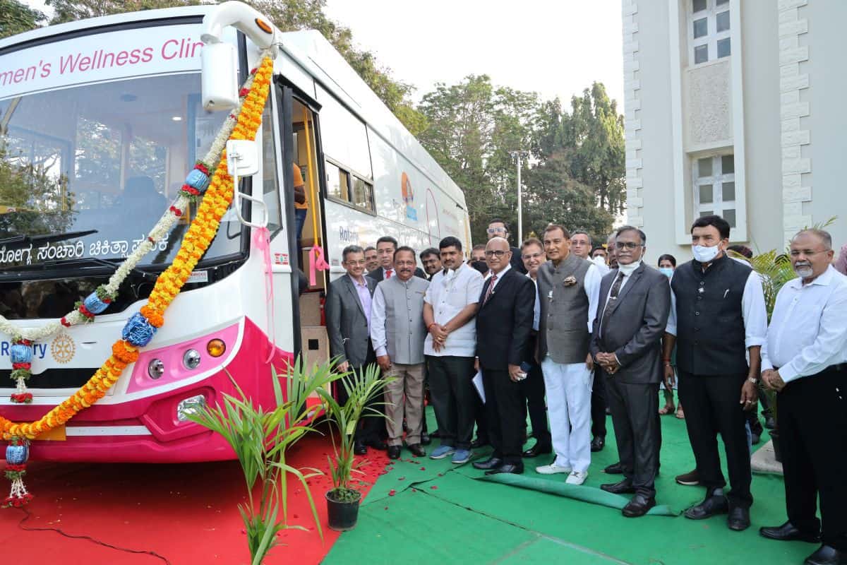 Rotary Club of Mangalore Launched ‘Women’s Wellness Mobile Clinic’ Rotary Club of Mangalore Launched ‘Women’s Wellness Mobile Clinic’