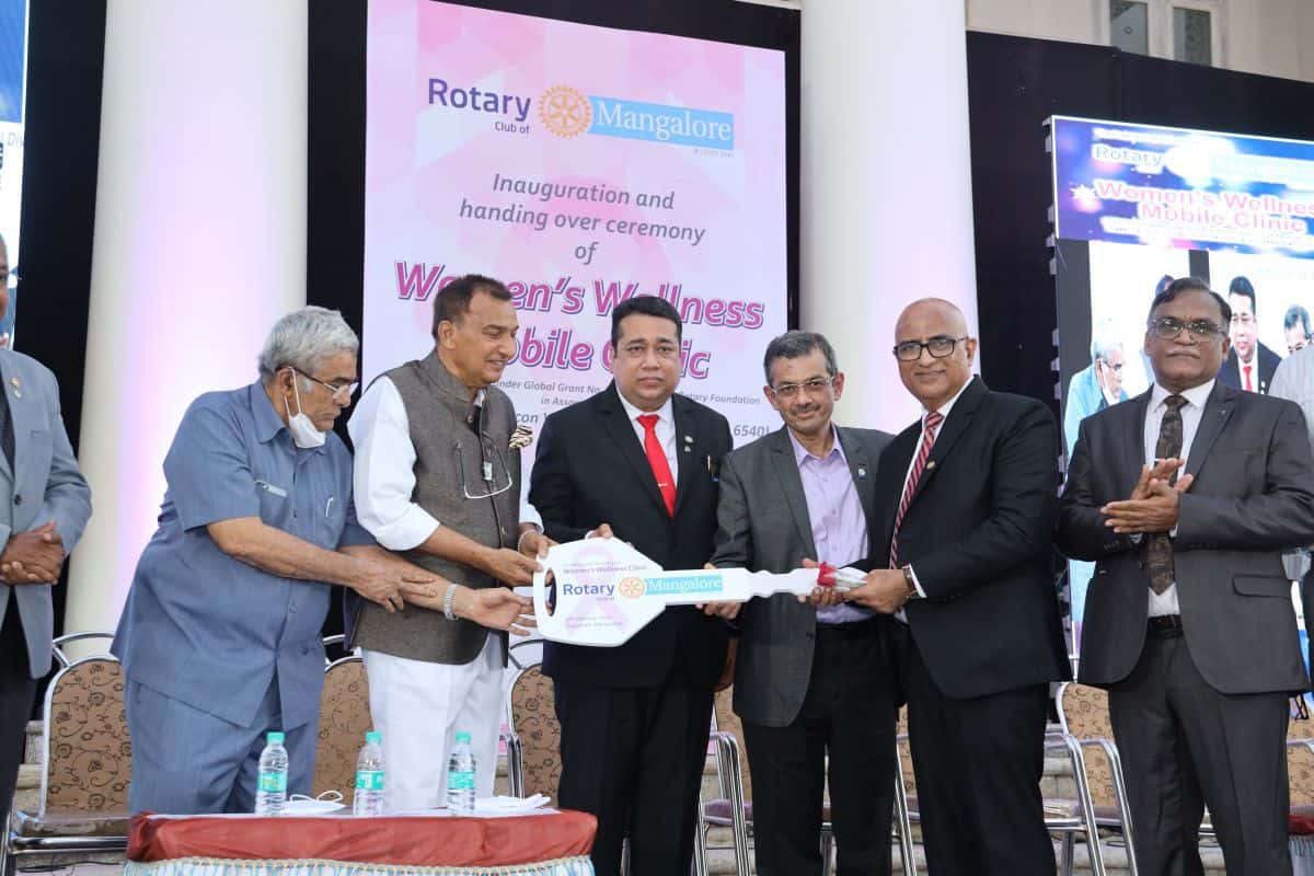 Rotary Club of Mangalore Launched ‘Women’s Wellness Mobile Clinic’