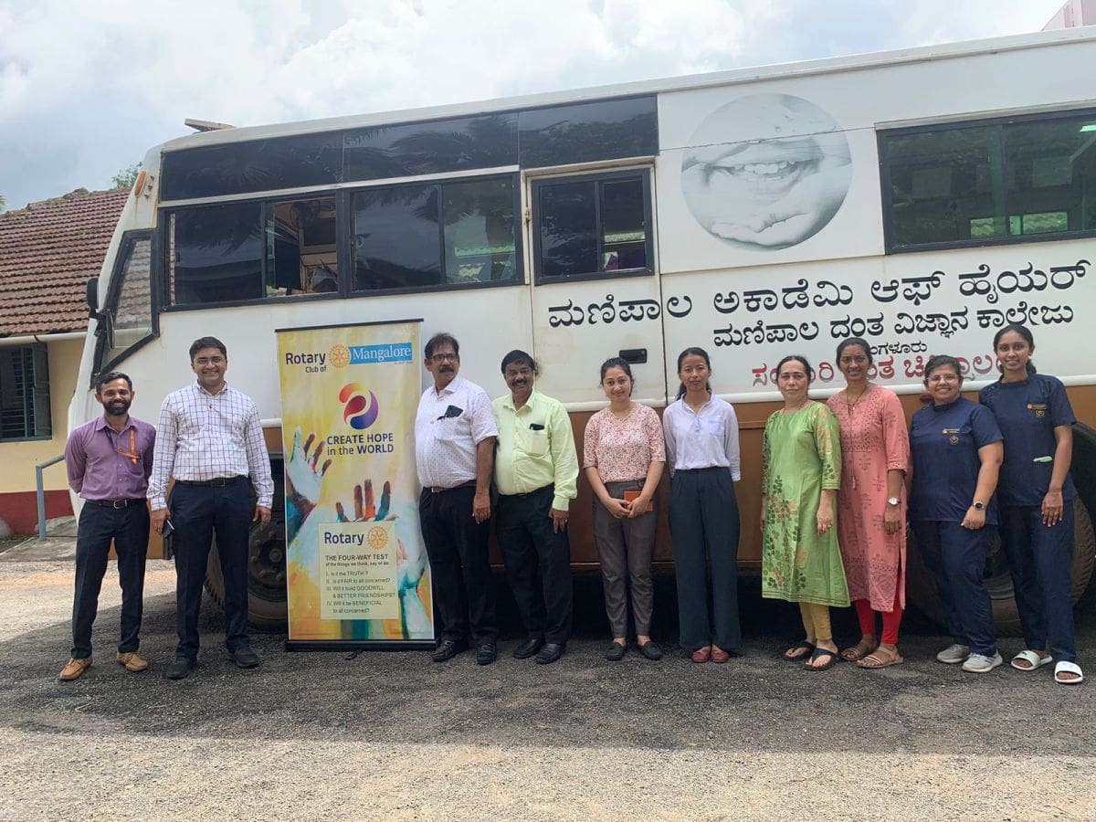 Dental checkup camp at St. Anthony old age home