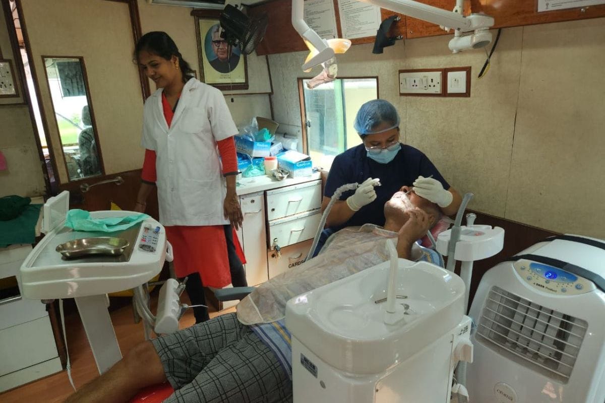 Dental checkup camp at St. Anthony old age home