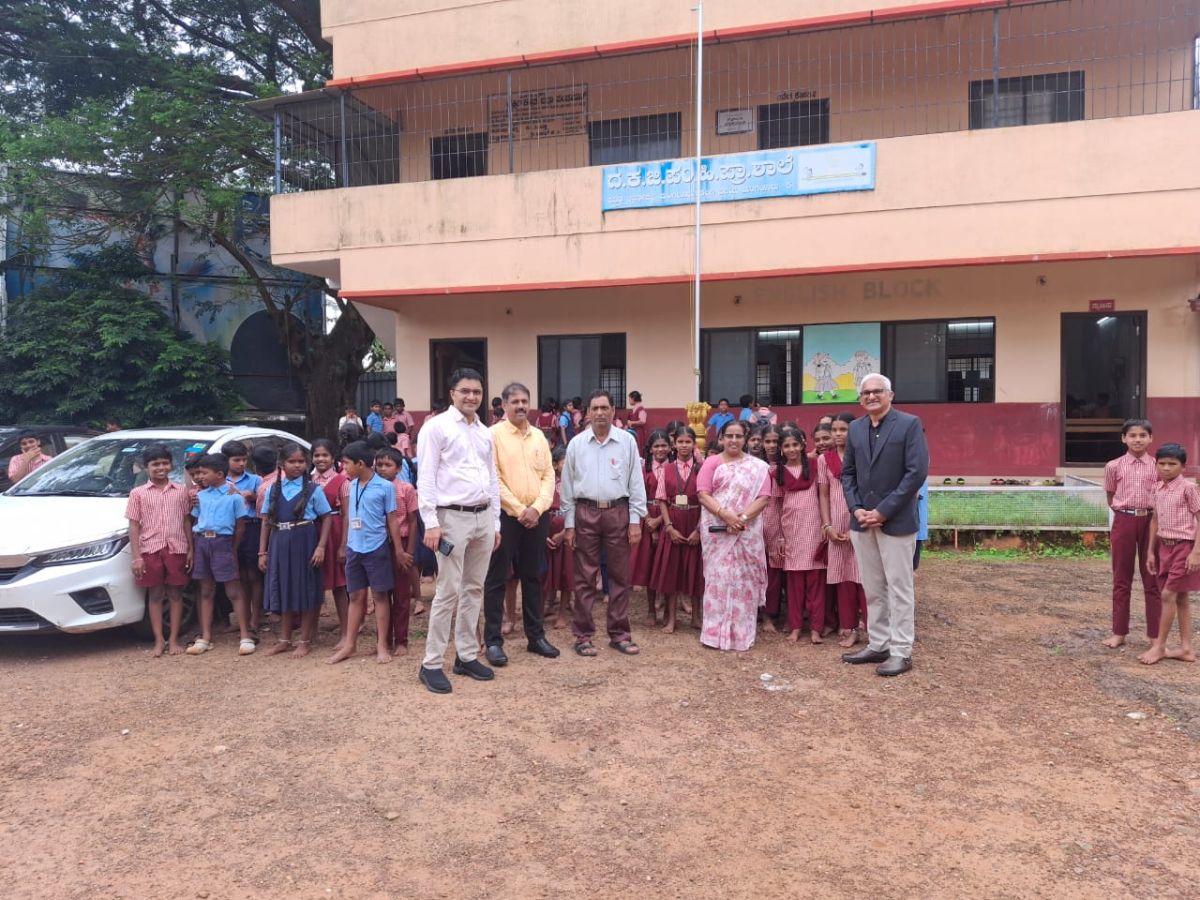 Handover of schoolbooks at Government Higher primary school Bikarnakatte Handover of schoolbooks at Government Higher primary school Bikarnakatte