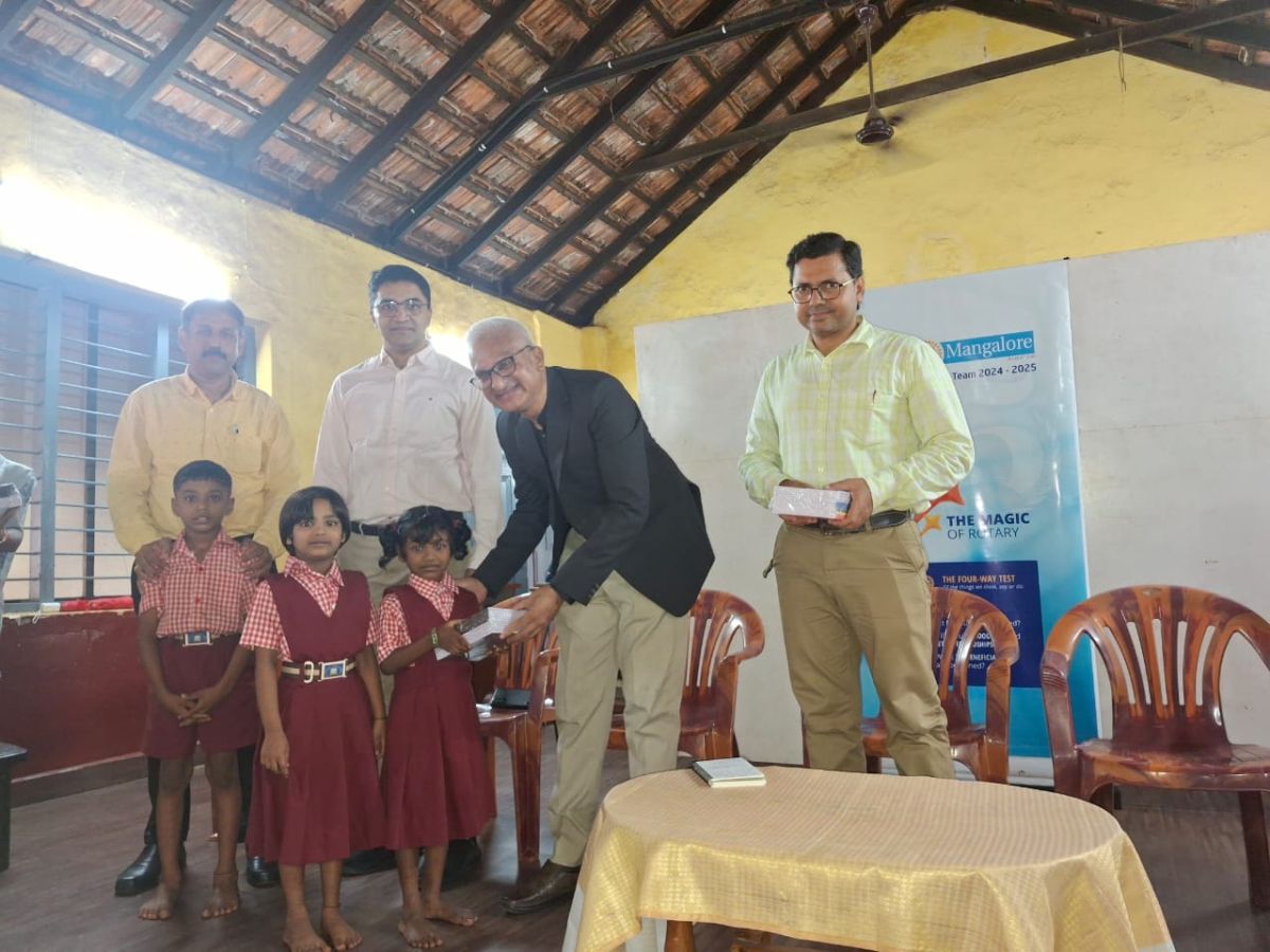 Handover of schoolbooks at Government Higher primary school Bikarnakatte Handover of schoolbooks at Government Higher primary school Bikarnakatte